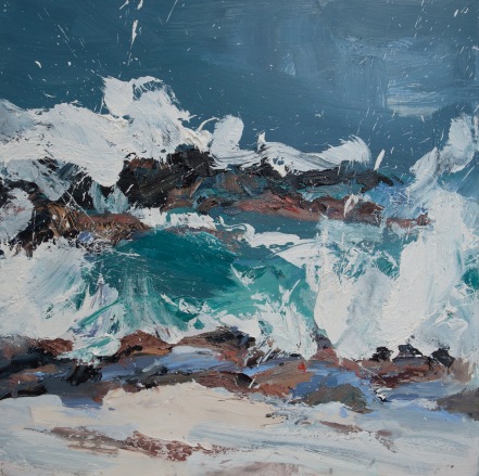 Turn Of The Tide, North Beach, Oil On Canvas, Alison Critchlow